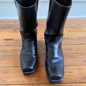 Frye Cavalry Black Leather 12L Western Riding Cowboy Boots